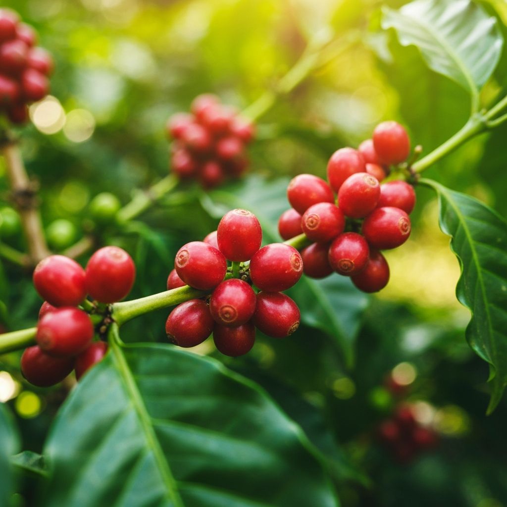 Fresh coffee berries